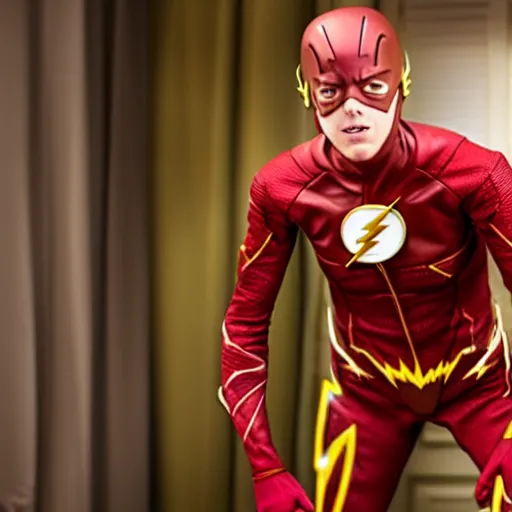 Prompt: tig notaro as the flash, unmasked, photo, detailed, 4 k