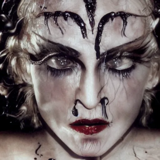 Prompt: Madonna in the style of Giger