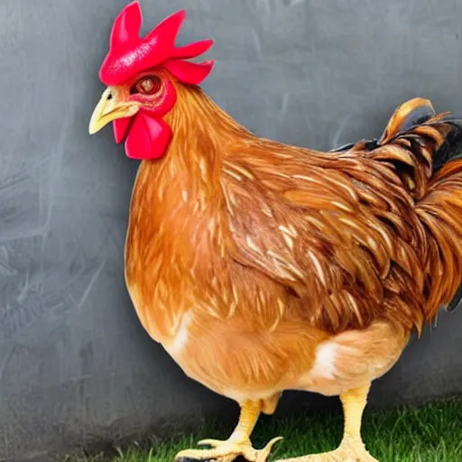 Image similar to a chicken as conlonel sanders