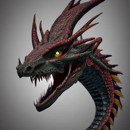 Image similar to dragon head, detailed, 4 k, realistic