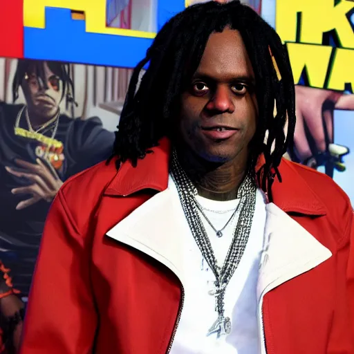 Image similar to Rapper Chief Keef Seen I’m Pixar animated movie up 4k quality super realistic