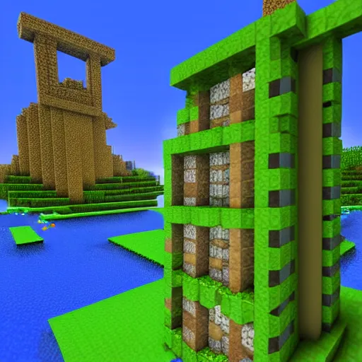 The Minecraft Castle: Real Life Creeper