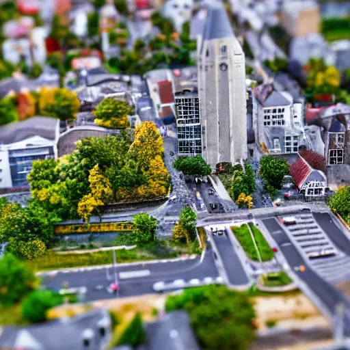 Prompt: tilt shift photo