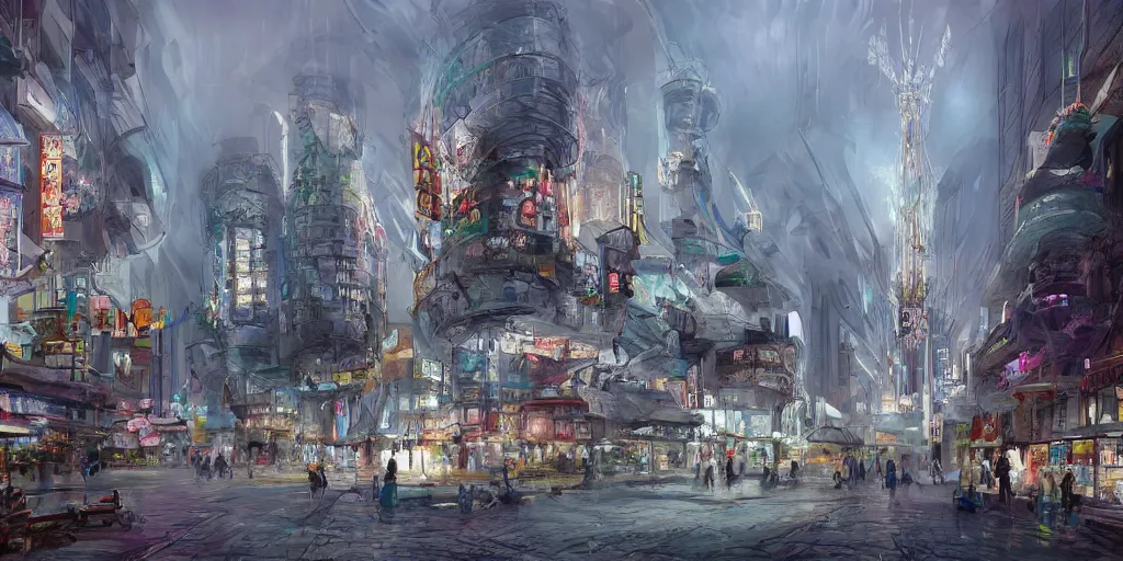 Image similar to concept art guangzhou china by g liulian