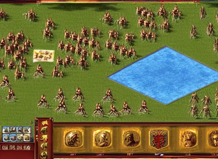 Prompt: realistic screenshot of a heroes of might and magic, 1 9 9 0, high quality