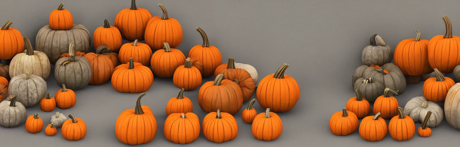 Prompt: !prop pumpkin items 2d pack high resolution render