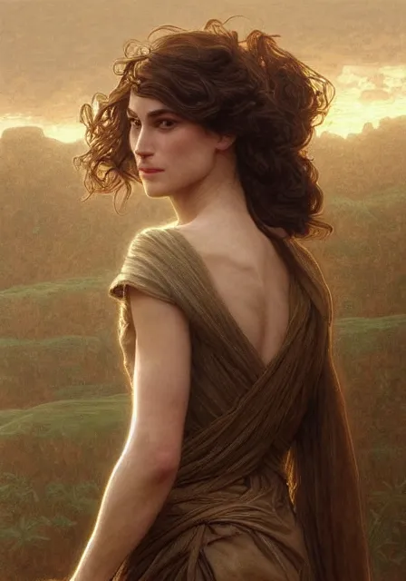 Image similar to sersei lannister keira knightley, intricate, elegant, highly detailed, digital painting, artstation, concept art, smooth, sharp focus, illustration, art by artgerm and greg rutkowski and alphonse mucha and william - adolphe bouguereau