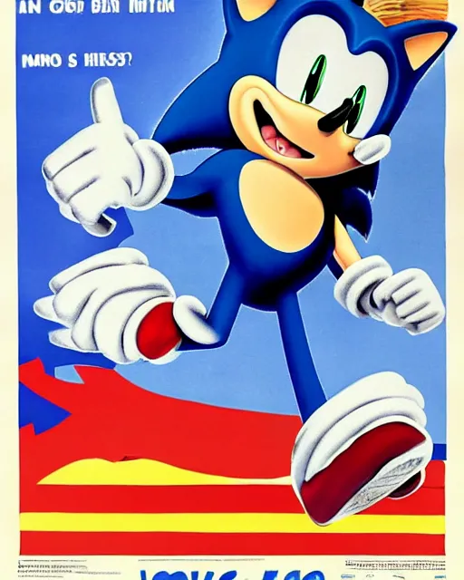 Sonic the Hedgehog - Sonic 1 - American Poster Art by