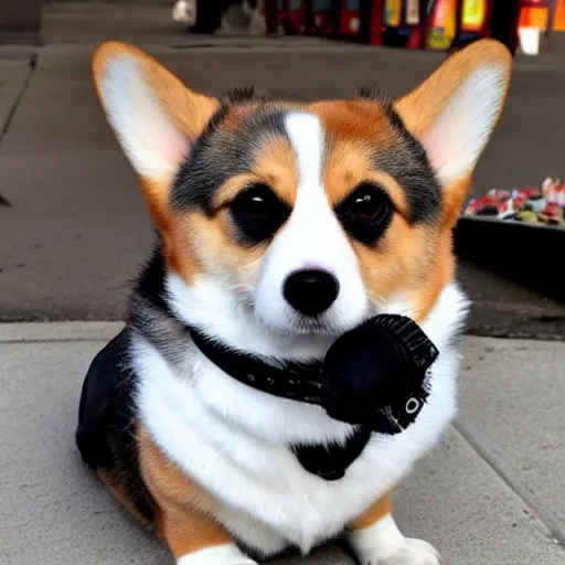 Image similar to billy corgan corgi dog hybrid