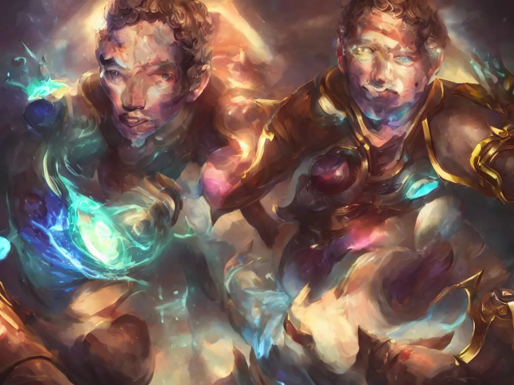 Image similar to mark zuckerberg as a league of legends character, portrait, digital art, art by jessica oyhenart and bo chen