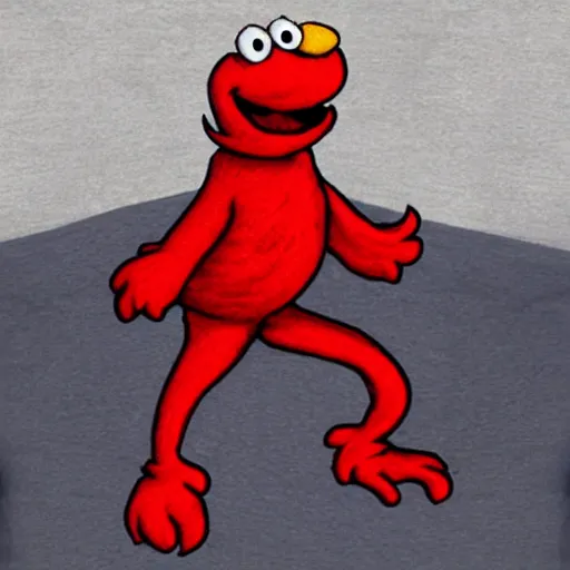 Prompt: thicc elmo, with sweatpants