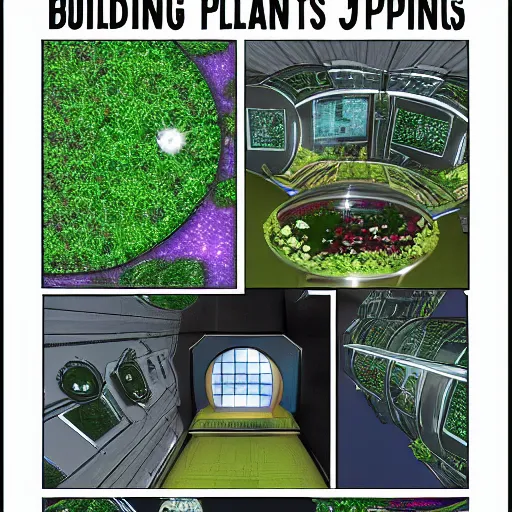 Image similar to building, plants, space jump, star trek