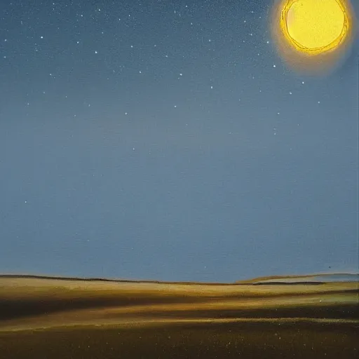 Image similar to night on the sun by richard hargreaves