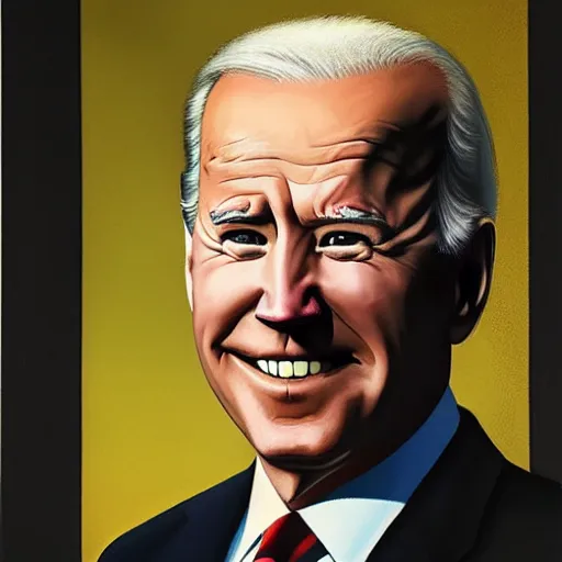 Prompt: a portrait of joe biden by georgia o'keeffe