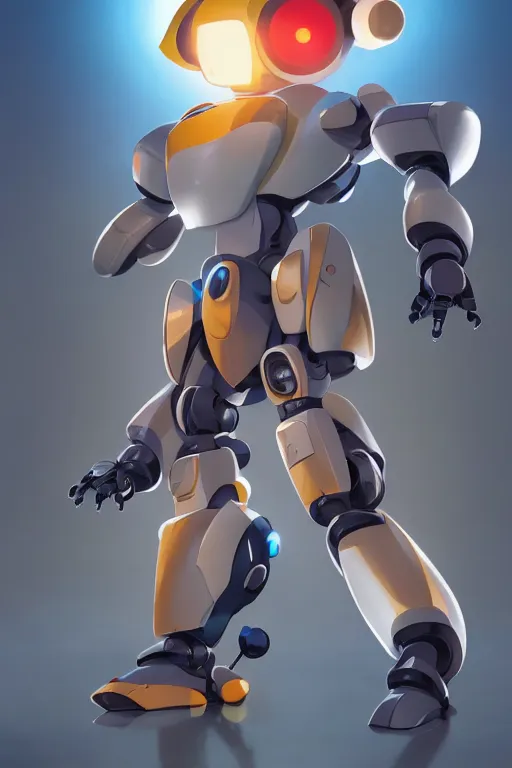 Image similar to metabots medabots medarotto medarot robot minimalist comics, behance hd by jesper ejsing, by rhads, makoto shinkai and lois van baarle, ilya kuvshinov, rossdraws global illumination ray tracing hdr radiating a glowing aura