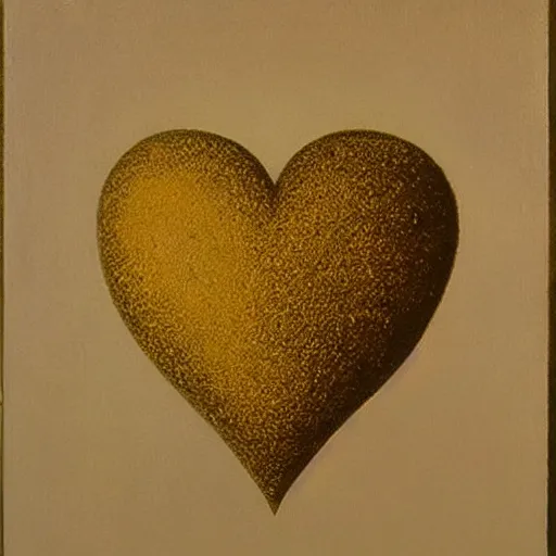 Image similar to the golden heart by René Magritte