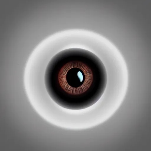 Prompt: hyper realistic render of an isolated human eyeball with ray traced illuminations