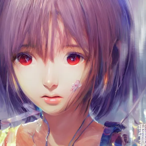 Image similar to dynamic composition, motion, ultra-detailed, incredibly detailed, a lot of details, amazing fine details and brush strokes, gentle palette, smooth, HD semirealistic anime CG concept art digital painting, watercolor oil painting of a young J-Pop idol girl, by a Japanese artist at ArtStation. Realistic artwork of a Japanese videogame, soft and harmonic colors.