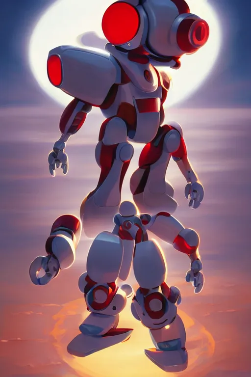 Image similar to metabots medabots medarotto medarot robot minimalist comics, behance hd by jesper ejsing, by rhads, makoto shinkai and lois van baarle, ilya kuvshinov, rossdraws global illumination ray tracing hdr radiating a glowing aura