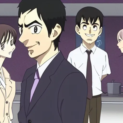 Image similar to Nathan For You, Nathan Fielder, in an anime