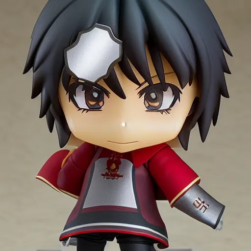 Image similar to face detailing wizard in the style of nendoroid and chibi, eyes in the style of nendoroid