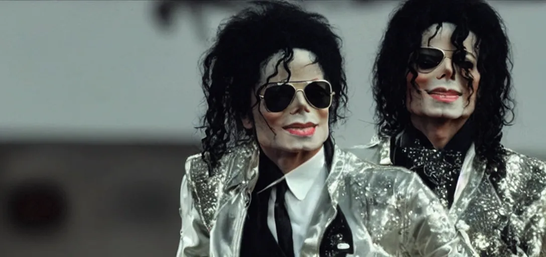 Image similar to Michael Jackson in a New music video, 2022