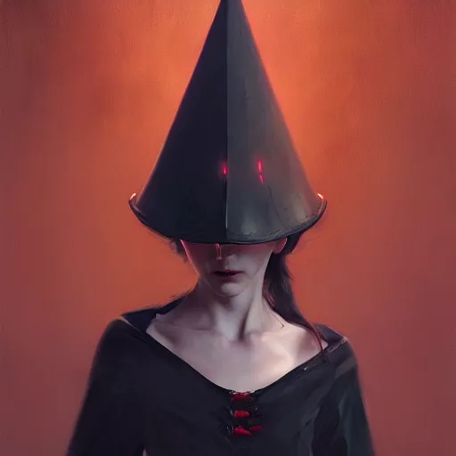 Prompt: a vampire wearing a conical dunce cap, ultra high detailed, oil painting, greg rutkowski, charlie bowater, yuumei, yanjun cheng, unreal 5, daz, hyperrealistic, octane render, rpg portrait, dynamic lighting