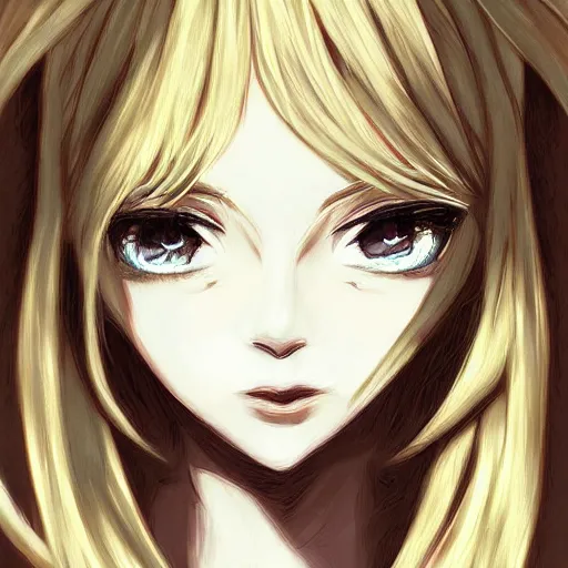 Image similar to anime, digital art, beautiful portrait of a girl by Sam Yang