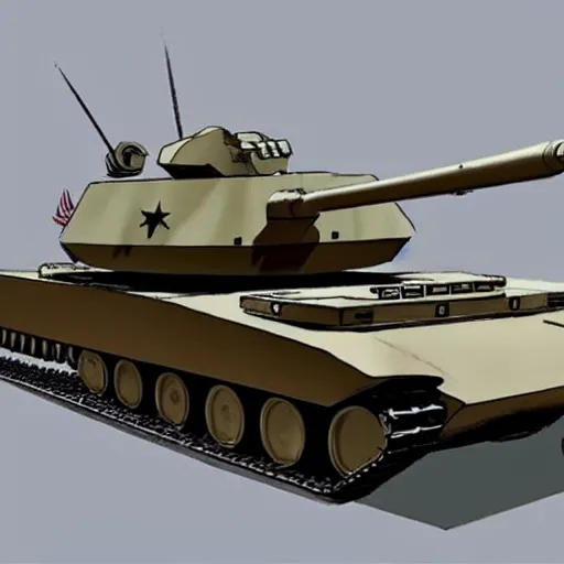 Prompt: concept art of m 1 abrams tank with robotic legs