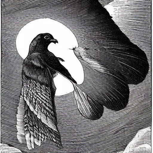 Image similar to Light-winged Smoke, Icarian bird, Melting thy pinions in thy upward flight, Lark without song, and messenger of dawn, Circling above the hamlets as thy nest; Or else, departing dream, and shadowy form Of midnight vision, gathering up thy skirts; By night star-veiling, and by day Darkening the light and blotting out the sun; Go thou my incense upward from this hearth, And ask the gods to pardon this clear flame.