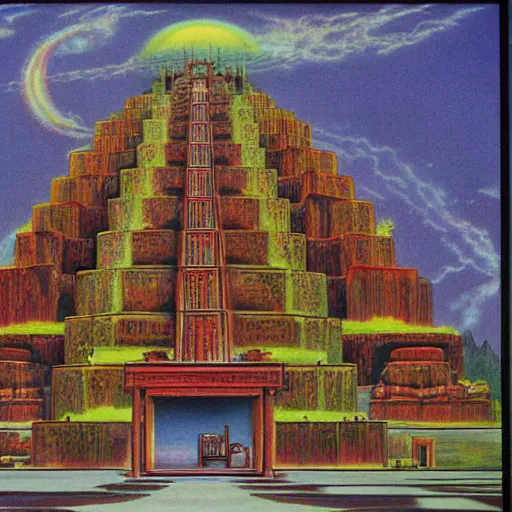 Image similar to great temple by kelly freas