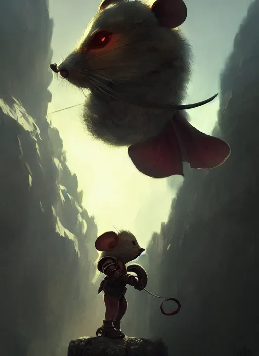 Image similar to portrait, cute mouse as a knight, dramatic lighting, cinematic, establishing shot, extremly high detail, foto realistic, cinematic lighting, post processed, concept art, artstation, matte painting, style by eddie mendoza, raphael lacoste, alex ross