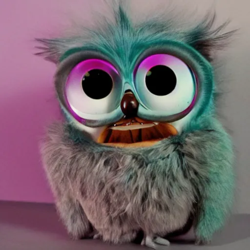 Image similar to really messed up furby