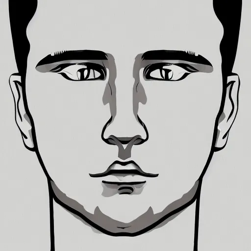 Image similar to human, male, portrait, vectorart, deviantart