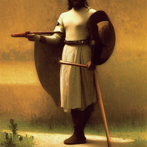 Image similar to Knight by William Adolphe Bouguereau W 1024