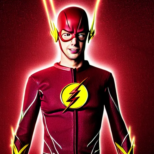 Image similar to adam scott as the flash, photo, detailed, 4 k