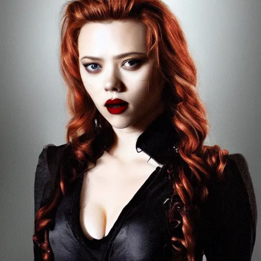 Image similar to scarlett johannson as a vampire