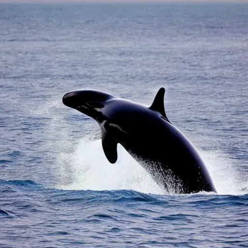Image similar to a feline killerwhale - cat - hybrid, animal photography
