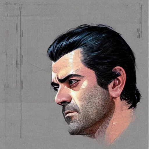 Prompt: oscar isaac as manga character, realistic shaded perfect face, fine details. anime. realistic shaded lighting poster by ilya kuvshinov katsuhiro otomo ghost - in - the - shell, magali villeneuve, artgerm, jeremy lipkin and michael garmash and rob rey