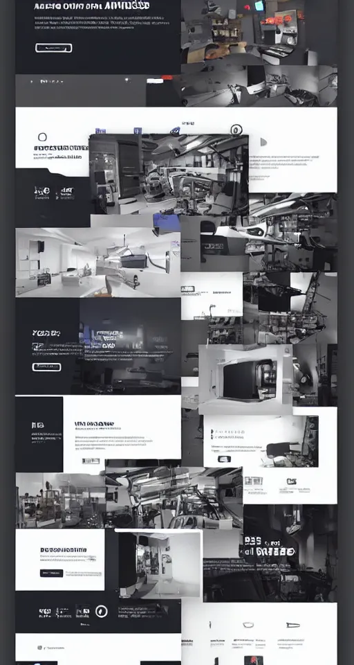 Image similar to landing page of a 3 d creative and experimental printing bussines, web design, concept, awwwards, experimental