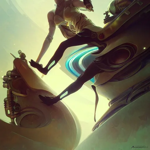 Image similar to futuristic sneakers, steampunk, sculpture, concept art, smooth, sharp focus, illustration, art by artgerm and greg rutkowski and alphonse mucha