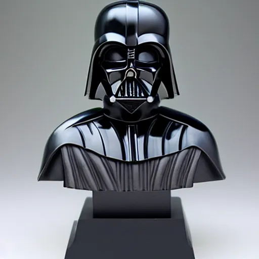 Prompt: marble statue of darth vader, star wars, sculpture, highly detailled