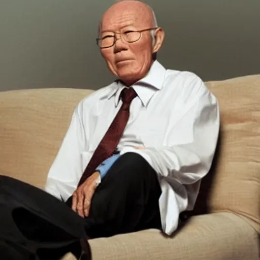 Image similar to A still of Lee Kuan Yew as Walter White in Breaking Bad (2008)