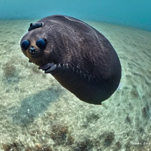 Image similar to a Sea-otter-Tardigrade-hybrid, award-winning-photograph, beautiful daylight, crystal-clear-focus, sharp-lens, amazing photography