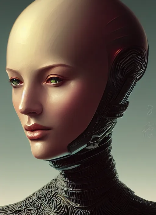 Image similar to portrait of female android, intricate, elegant, highly detailed, digital painting, artstation, concept art, smooth, sharp focus, illustration, art by fra angelico