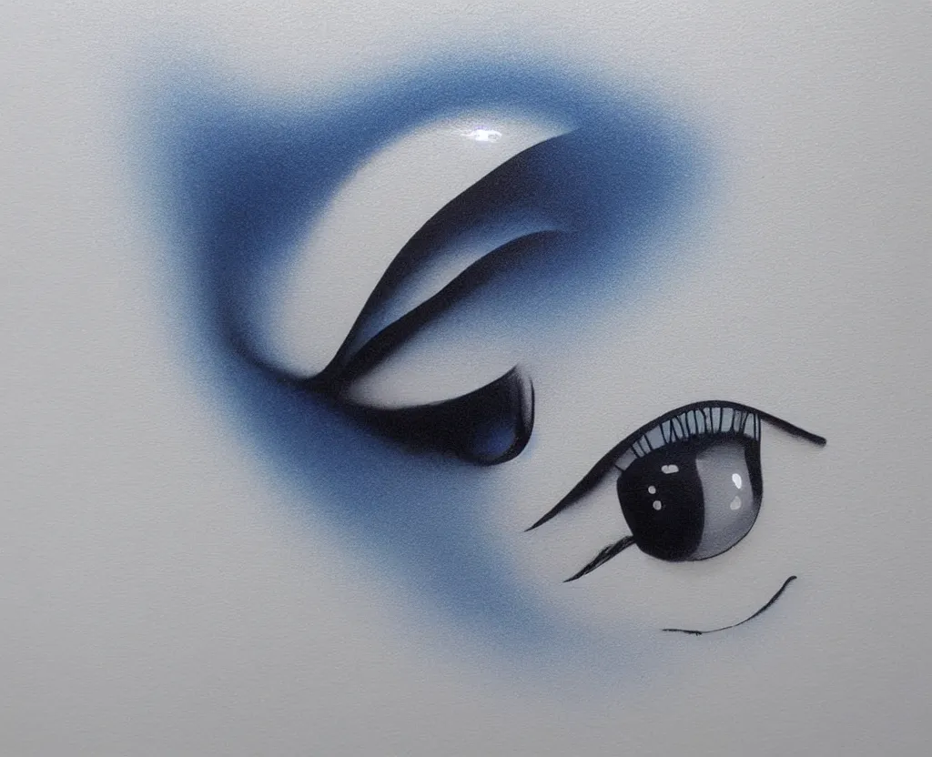 Image similar to beautiful matte airbrush of a glossy water drop dripping on a white background, inspired by 8 0's airbrush illustrations, art by pater sato