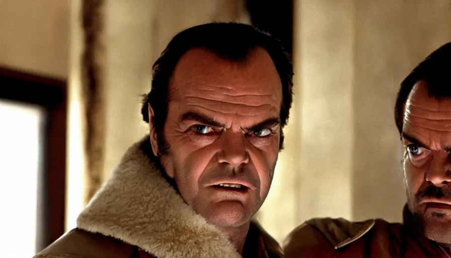 Prompt: 37 year young Jack Nicholson as Randle McMurphy in The Avengers (2012), cinematic lighting, off-center composition, cinematography