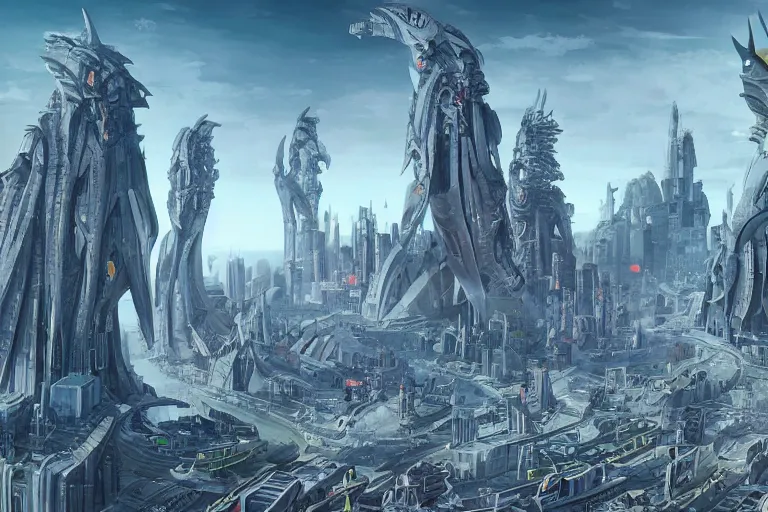 forbundet civile svinekød sci-fi city built on top of a massive fantasy | Stable Diffusion | OpenArt
