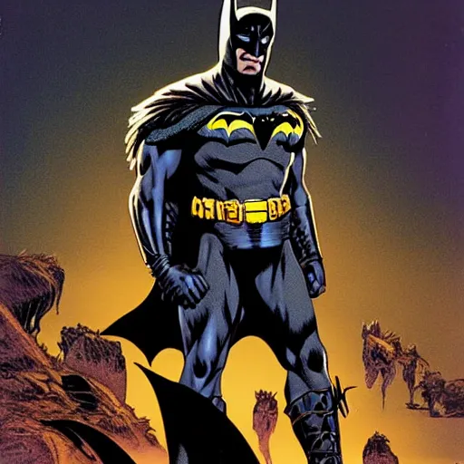 Prompt: african Batman, by jim lee, 8k