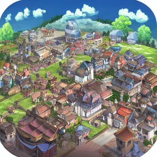 Image similar to Isekai town